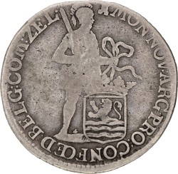 Halve zilveren dukaat. Zeeland. 1776. F +