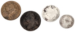 France. Louis XVI. Lot (4) 2, 15 & 30 Sols. Average VF