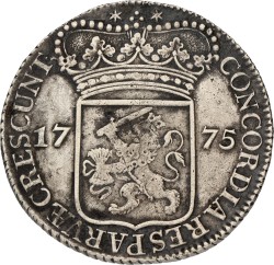 Zilveren dukaat. Zeeland. 1775. VF +