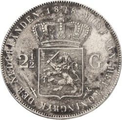 2½ Gulden. Willem II. 1848. XF