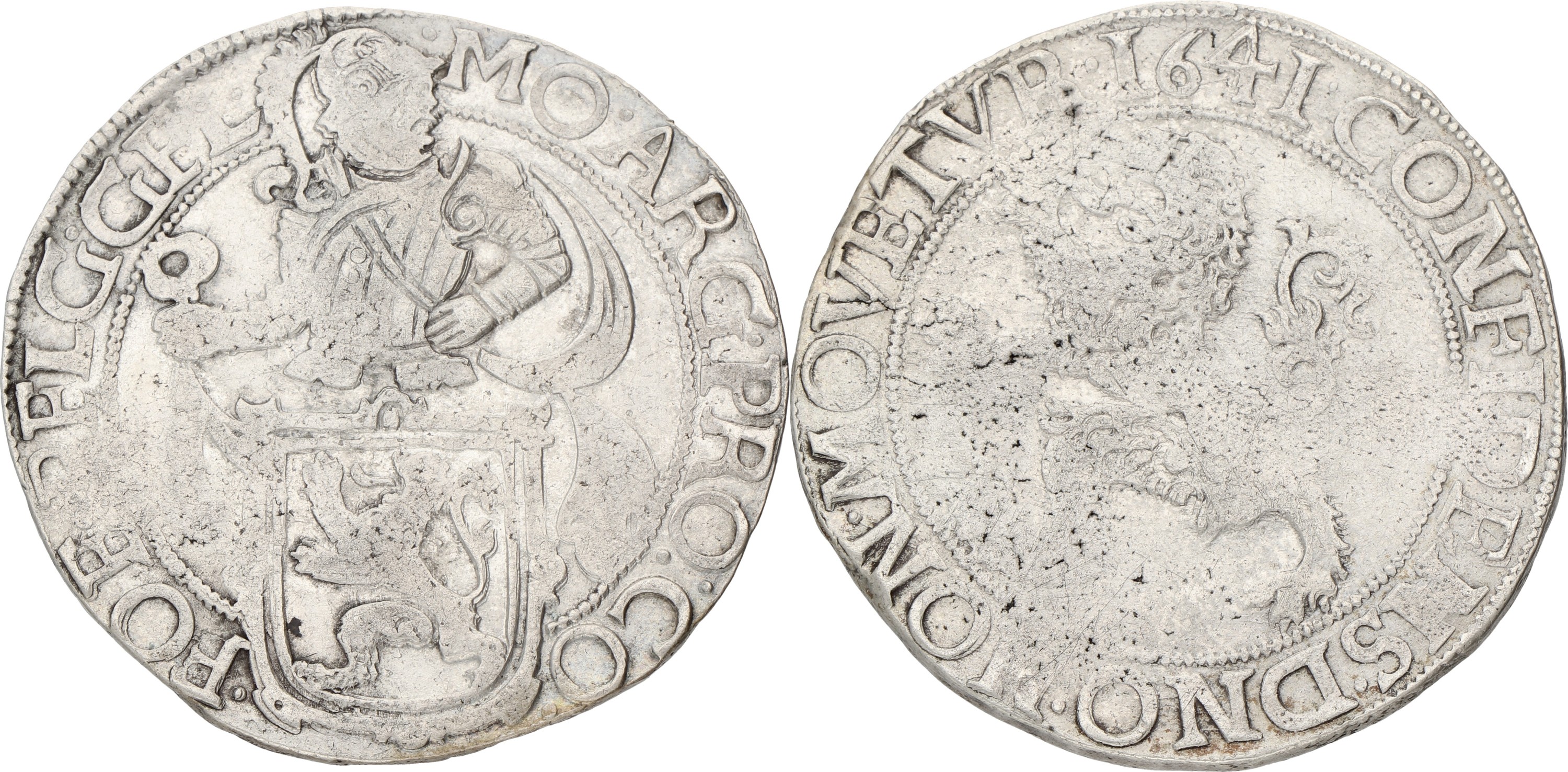 Leeuwendaalder op generaliteitsvoet. Gelderland. 1641. VF