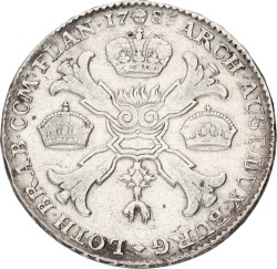 Kronenthaler. Brabant. Brussel. Joseph II. 1785. VF +