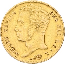 10 gulden. Willem I. 1825 B. XF.