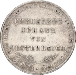 German states. Frankfurt. 2 Gulden. 1848. XF +
