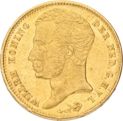 10 Gulden. Willem I. 1824 B. XF -.