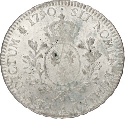 France. Kingdom. Louis XVI. Ecu. 1790 A. XF +