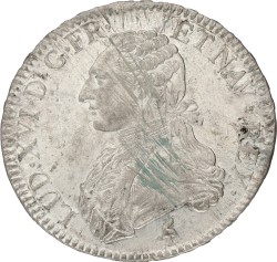 France. Kingdom. Louis XVI. Ecu. 1790 A. XF +