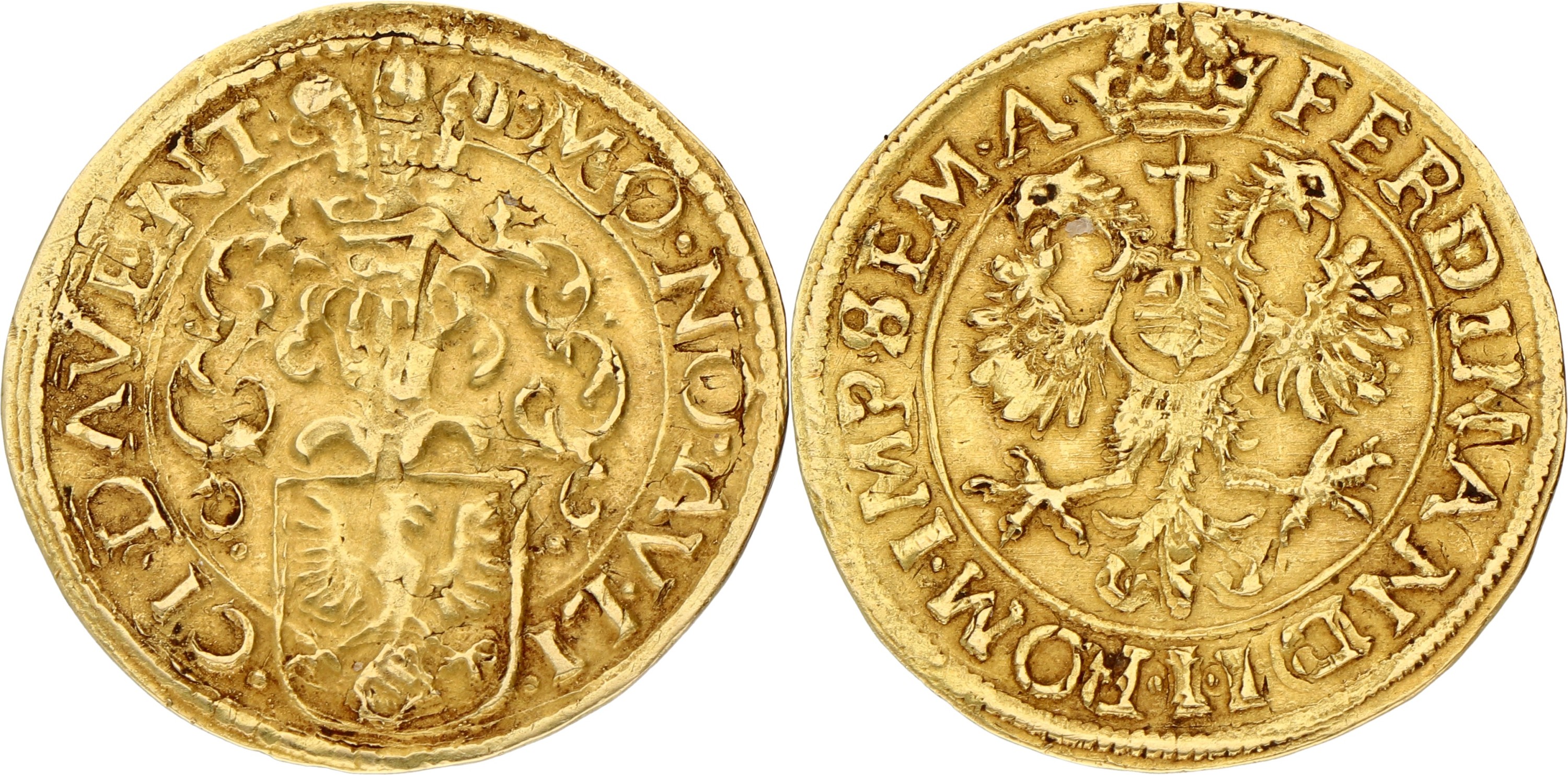 Goudgulden - DAVENT. Deventer. Ferdinand II. ND (1620 - 1628). VF +