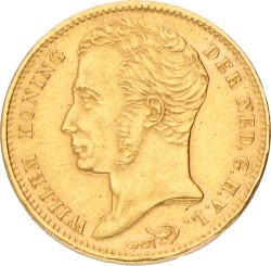 10 Gulden. Willem I. 1825 B. XF +.