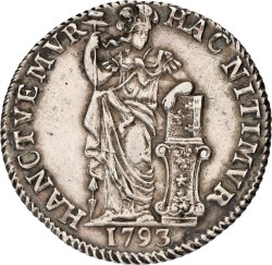 Gulden - generaliteits. West-Friesland. 1793. VF / XF