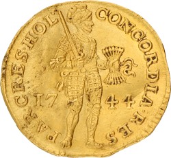 Gouden dukaat. Holland. 1744. XF