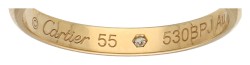 Cartier 18K geelgouden 1895-trouwring bezet met ca. 0.01 ct. diamant