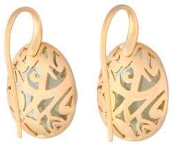 Pomellato Arabesque 18K roségouden oorhangers met kwarts