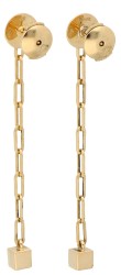  18K Dinh van 'Le Cube' geelgouden oorhangers