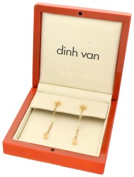 18K Dinh van 'Le Cube' geelgouden oorhangers
