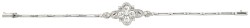 14K witgouden armband bezet met ca. 0.87 ct. diamant 