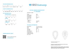 0.47 ct. Pear HRD certified natural diamond