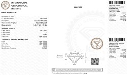 2x 0.19 ct. Round Brilliant IGI certified natural diamond