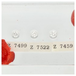 Lot of 7 Round Brilliant IGI certified natural diamonds