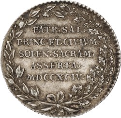 Austrian Netherlands. 1794. Jeton - Inaugeration of Franz II. VF / XF