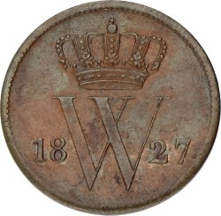 1 Cent. Willem I. 1827 U. XF +.