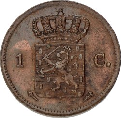 1 Cent. Willem I. 1827 U. XF +.