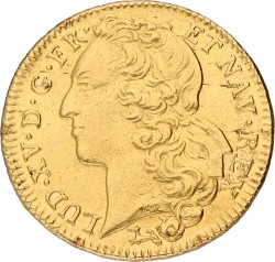 France. Louis XV. 2 Louis d'or. 1743 L. VF