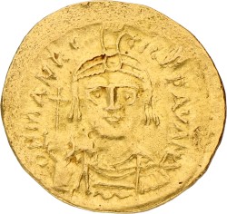 Byzantine Empire. Constantinople. Maurici Tiberius II. Solidus. ND (582 - 602 AD). VF