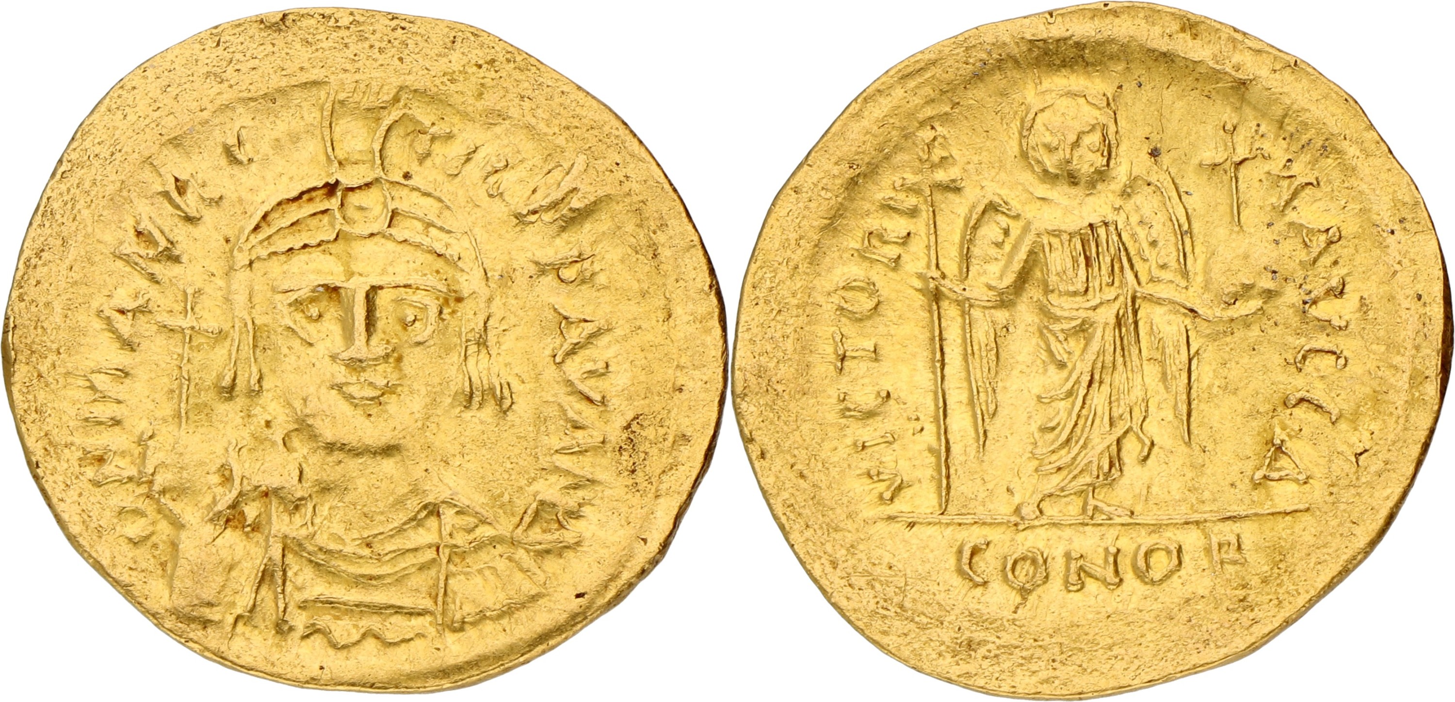 Byzantine Empire. Constantinople. Maurici Tiberius II. Solidus. ND (582 - 602 AD). VF