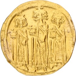 Byzantine Empire. Constantinople. Heraclius. Solidus. ND (610 - 641 AD). VF