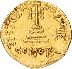 Byzantine Empire. Constantinople. Constans II & Constantinus IV. Solidus. ND (659 - 668 AD). F