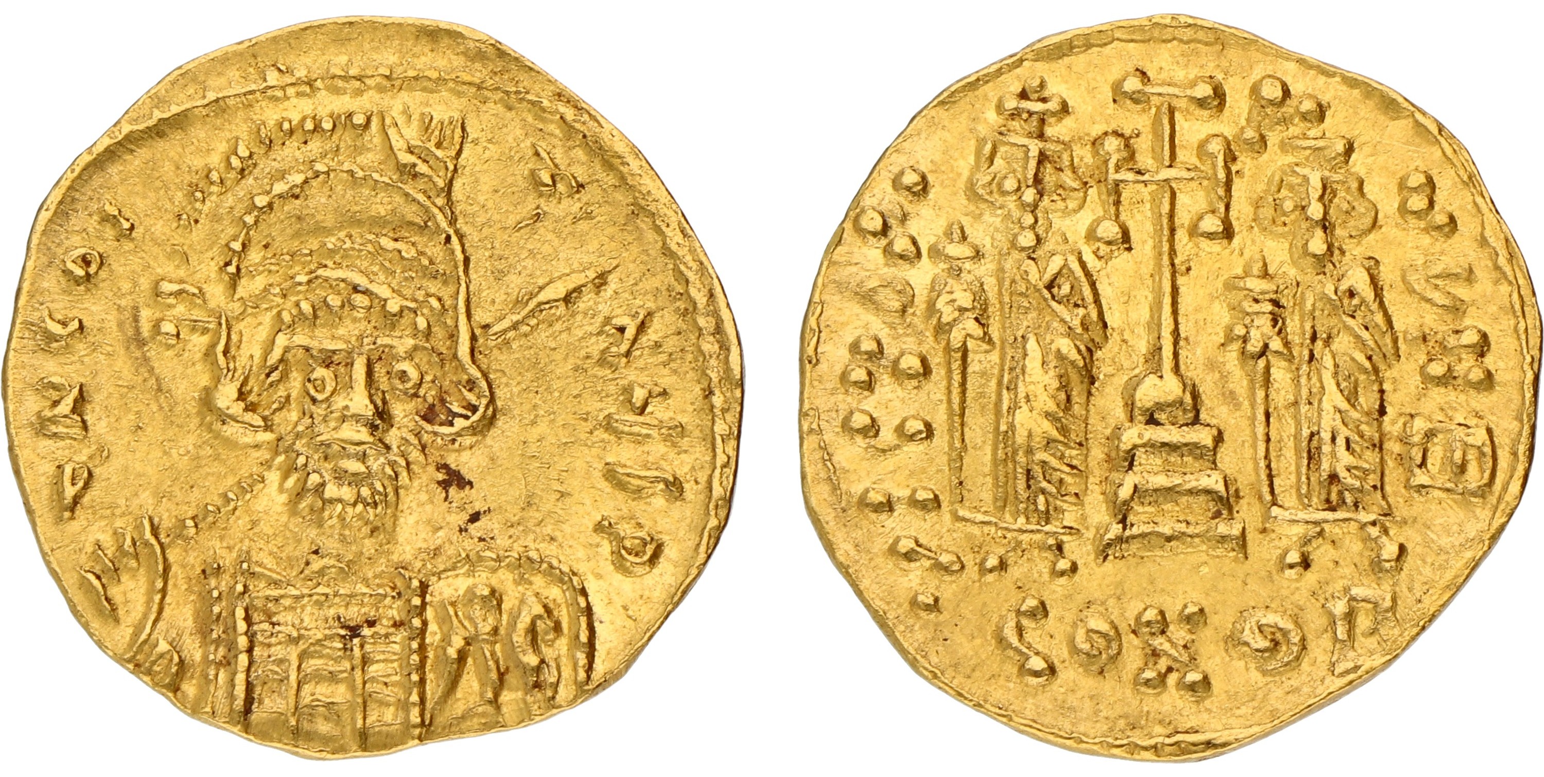 Byzantine Empire. Constantinople. Constantinus IV. Solidus. ND (668 - 685 AD). XF