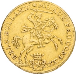 Halve gouden rijder van 7 gulden. Holland. 1760. VF