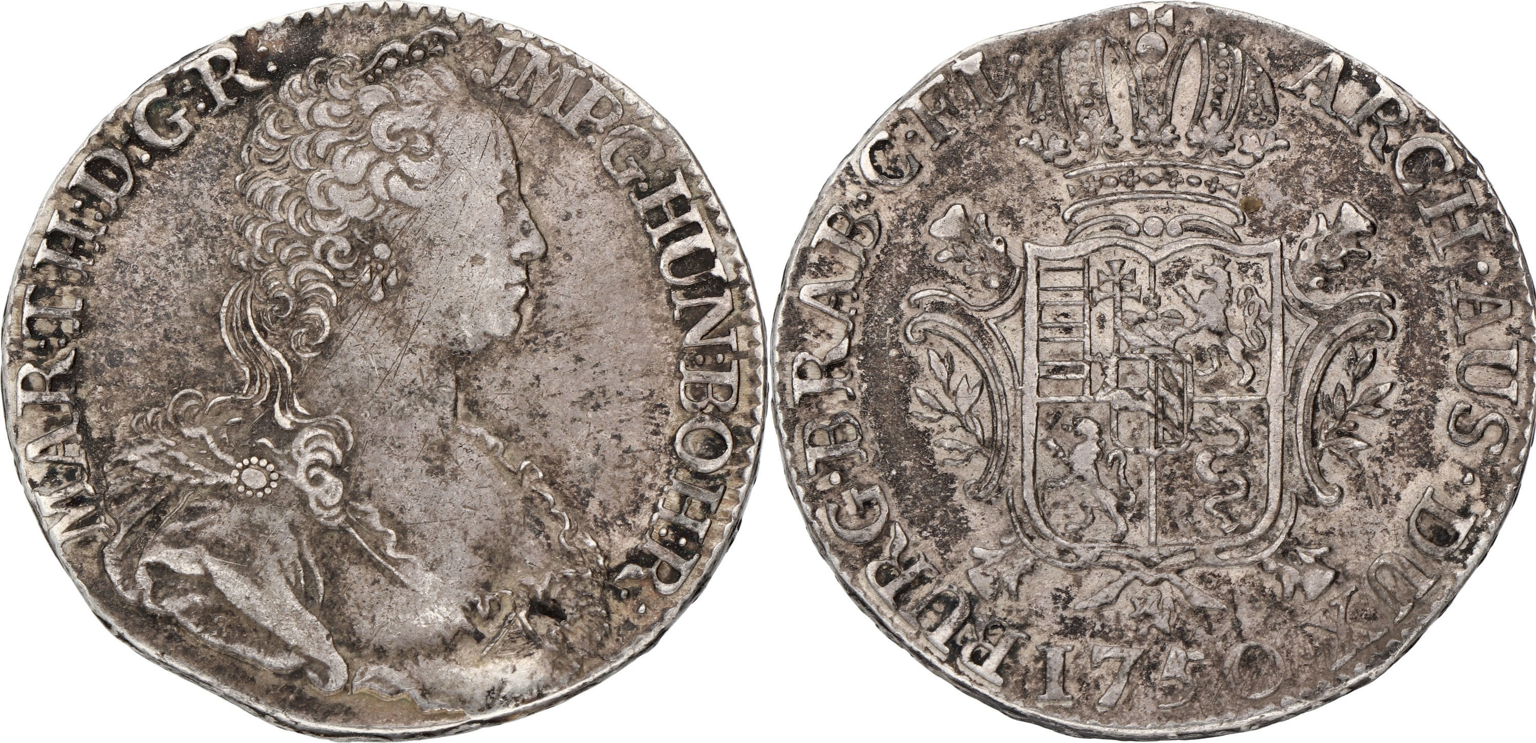Dukaton. Vlaanderen. Brugge. Maria Theresia. 1750. VF
