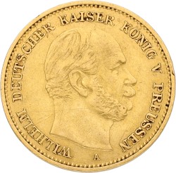 German states. Prussia. Wilhelm I. 5 Mark. 1877 A. VF