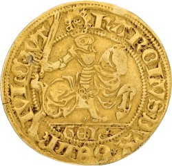 Rijder goudgulden. Gelderland. Karel van Egmond. ND (1492 - 1538). VF +