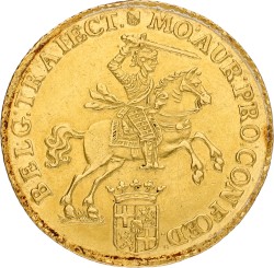 Gouden rijder van 14 gulden. Utrecht. 1750. VF / XF