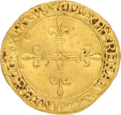 France. Francois I. Ecu d'or au Soleil du Dauphiné. ND (1515 - 1547). VF