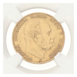 German states. Prussia. Wilhelm I. 20 Mark. 1875C. MS 63