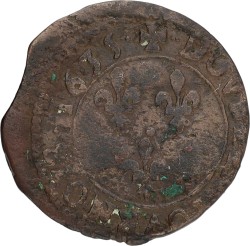 France. Louis XIII. 2 Tournoi - One curved clip. 1635. VF