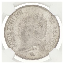 France. Second kingdom. Louis XVIII. 5 France. 1823 W. MS 62