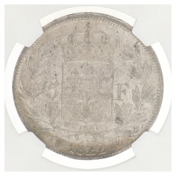 France. Second kingdom. Louis XVIII. 5 France. 1822 W. MS 62