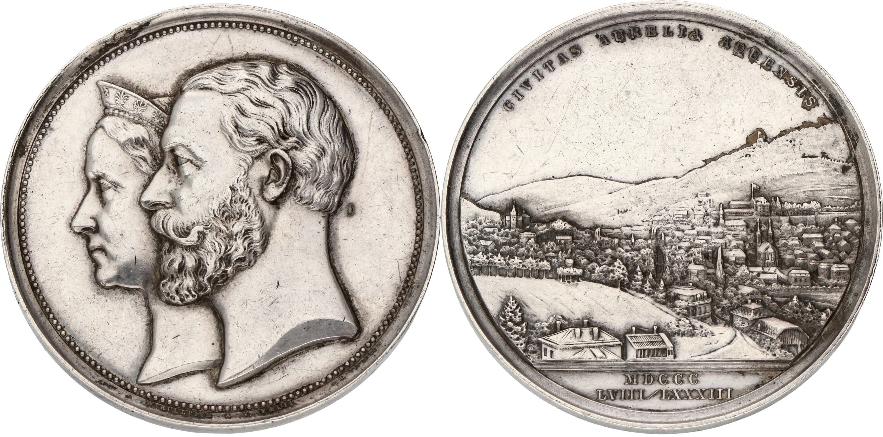 German States. Baden. Baden. 1883. Silver jubilee Rennbahn. VF