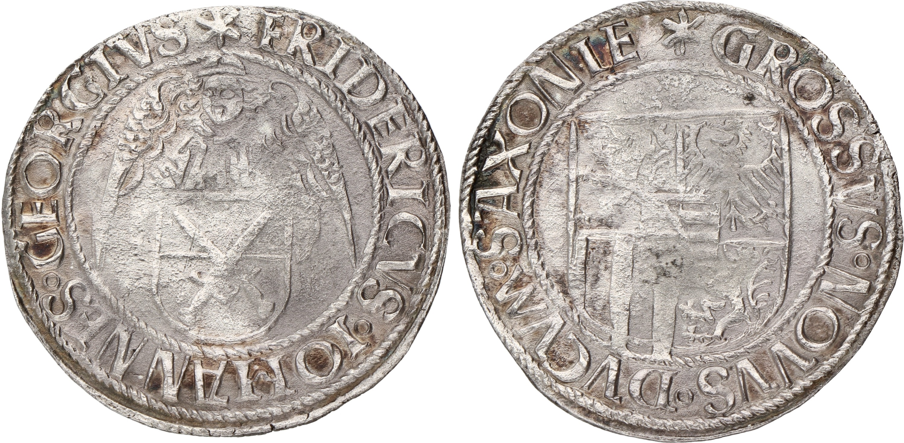 German states. Saxony Ernestian Line. Friedrich III. Schreckenberger. ND (1500 - 1507). VF