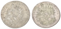 German states. Bavaria. Maximilian III. Lot (2) 1 Thaler. 18th Century. Average VF.