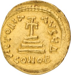 Byzantine Empire. Constantinople. Heraclius. Solidus. ND (610 - 641 AD). F