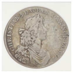 Norway. Christian. Speciedaler. 1672. VF 30
