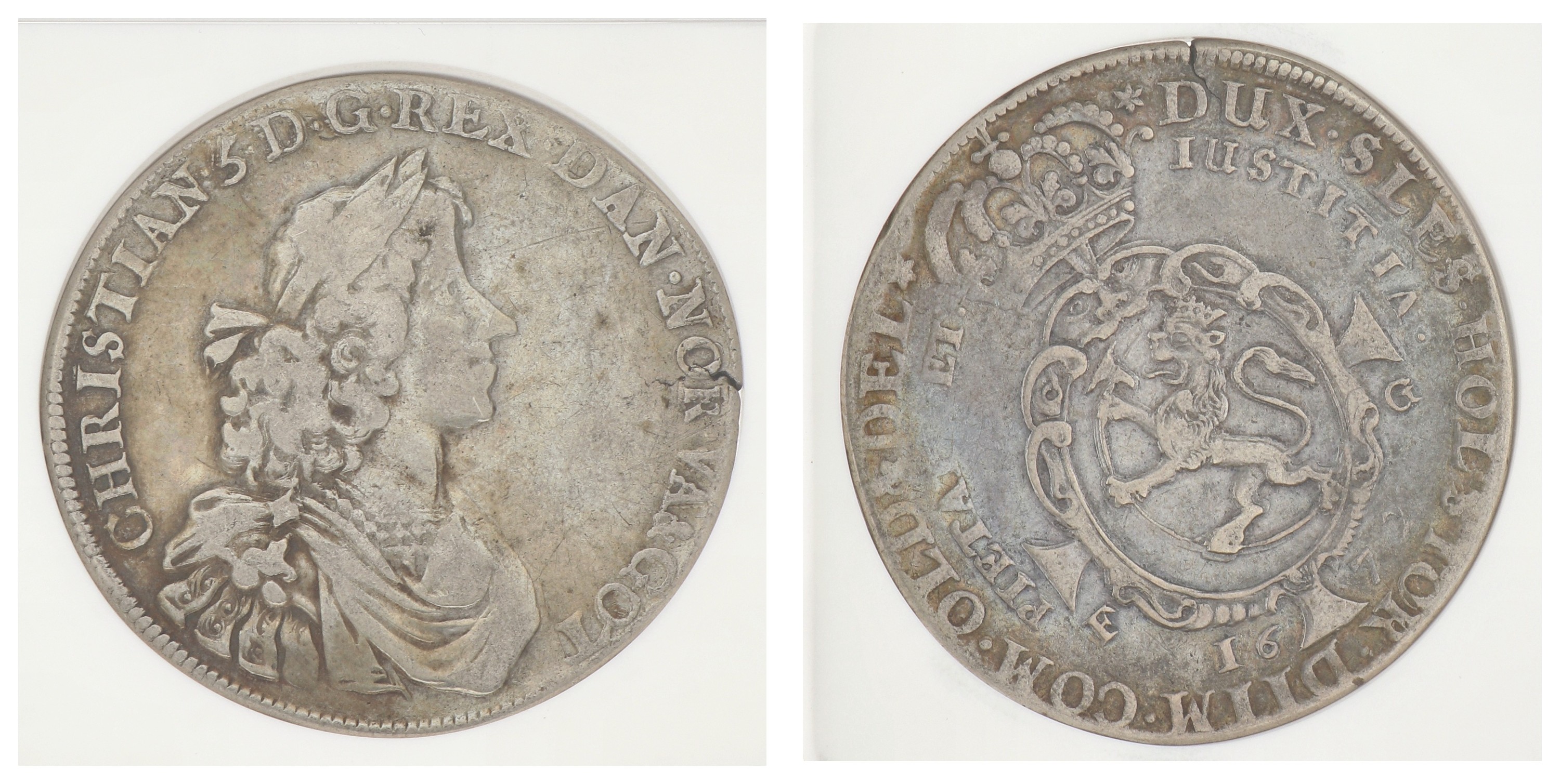 Norway. Christian. Speciedaler. 1672. VF 30