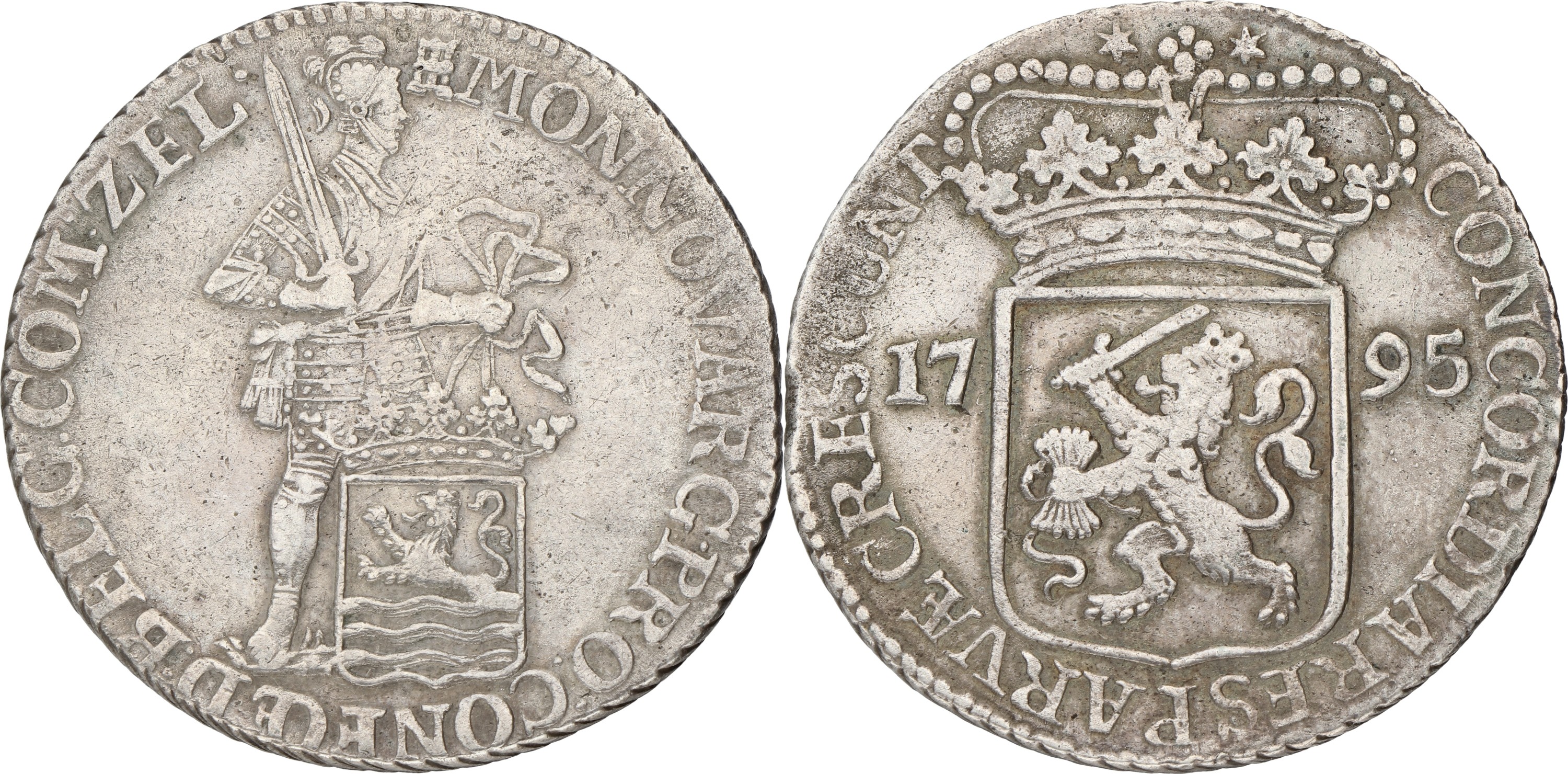 Zilveren dukaat. Zeeland. 1795. VF
