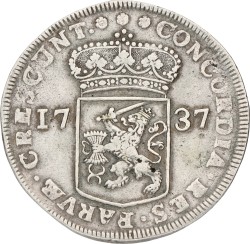 Zilveren dukaat. Zeeland. 1737. VF